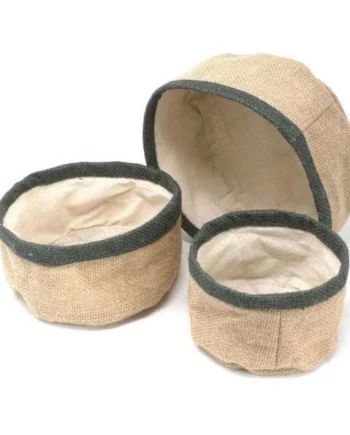 3 cestas de Yute natural