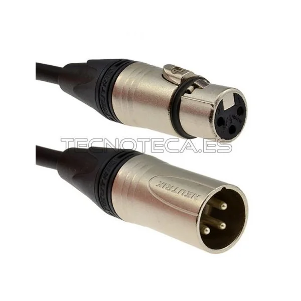401010. Cable XLR macho/hembra NEUTRIK 10 m