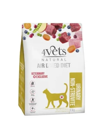 4 vets - Comida secada al aire Urinary para gatos 1kg