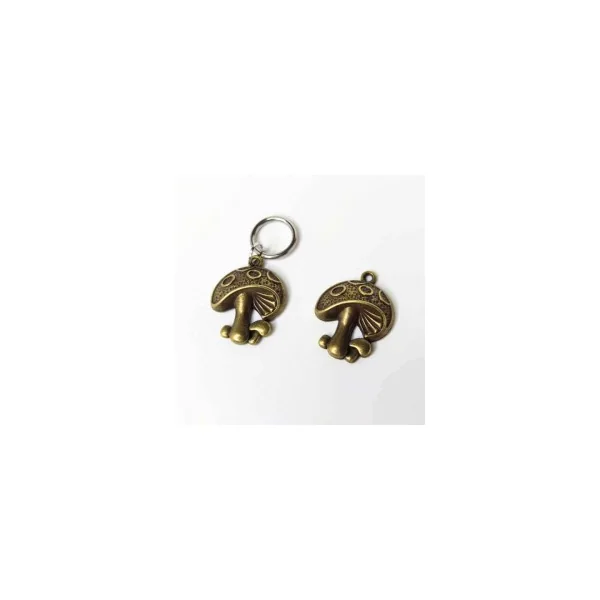 Abalorio colgante Seta Bronce antiguo
