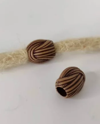 Abalorio de cerámica africana Nudos