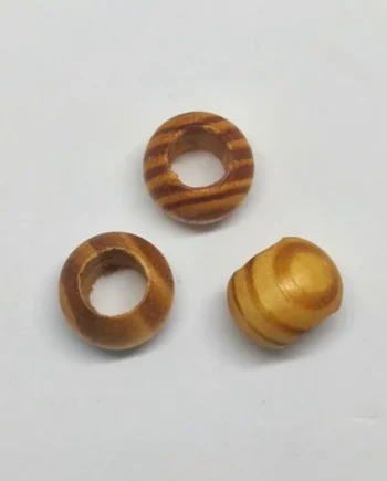 Abalorio de Madera de Pino Natural