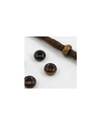 Abalorio de ojo de tigre, mineral natural