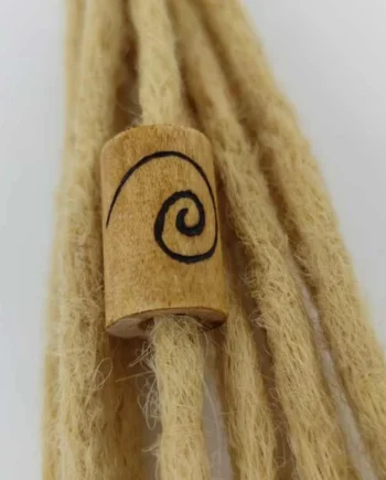 Abalorio Fibonacci Pirograbado en Madera