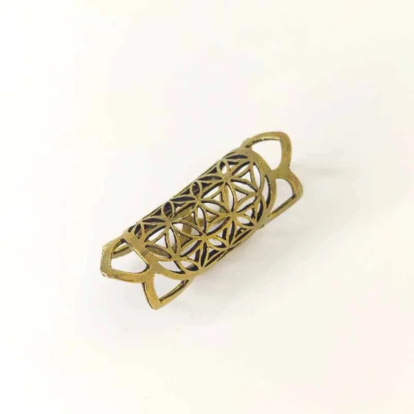 Abalorio Flor de la vida Artesanal de Latón