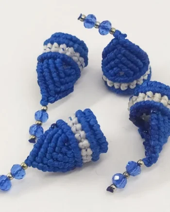Abalorio macramé Duende Azul