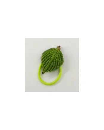 Abalorio macramé hoja
