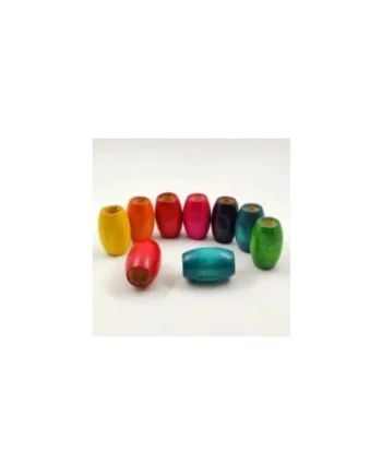 Abalorios de Madera de colores para rastas gruesas