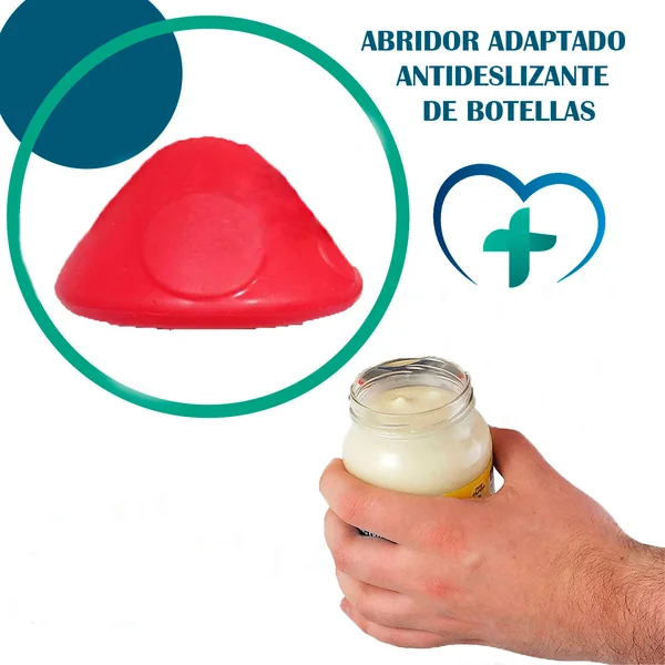 Abridor Adaptado Antideslizante de Botellas | Movilidad Reducida