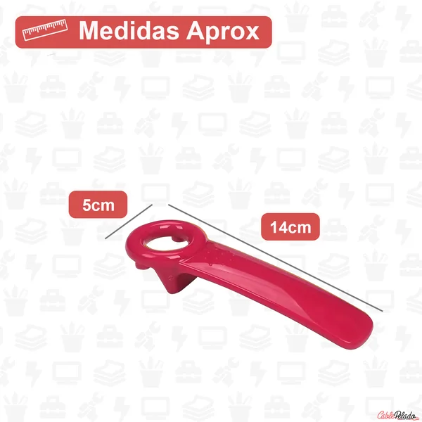 Abridor de tapa (ABS) Rosa