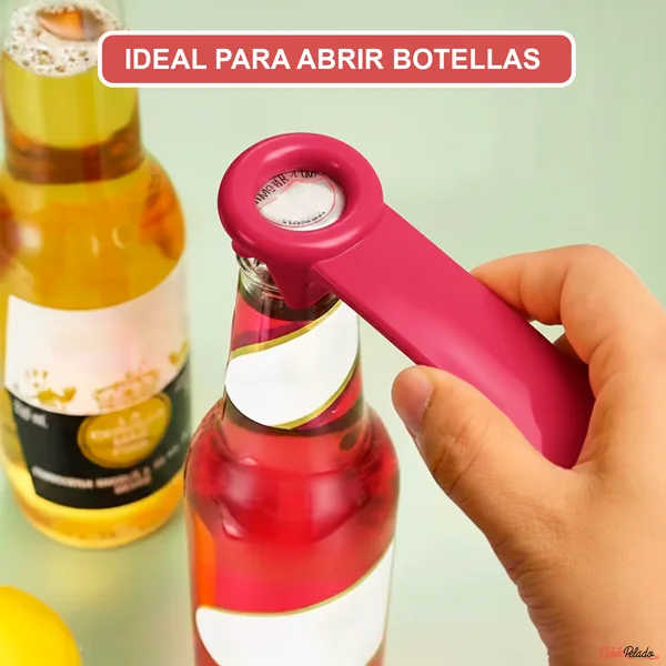 Abridor de tapa (ABS) Rosa