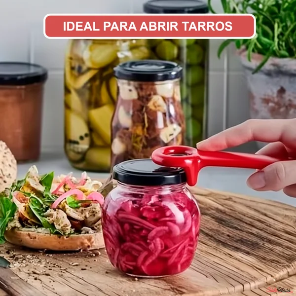 Abridor de tapa (ABS) Rosa