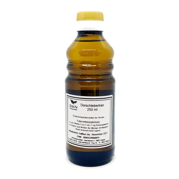 Aceite de Hígado de Bacalao DHN (250 ml) perros y gatos