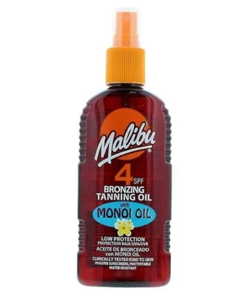 Aceite Monoi bronceador Malibu