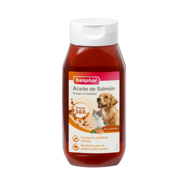 Aceite salmón Beaphar perros gatos 425 ml