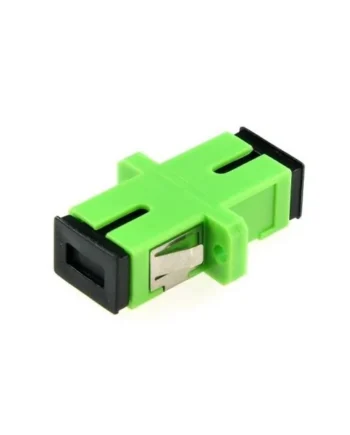 Acoplador de Fibra optica SC-APC monomodo simplex Verde