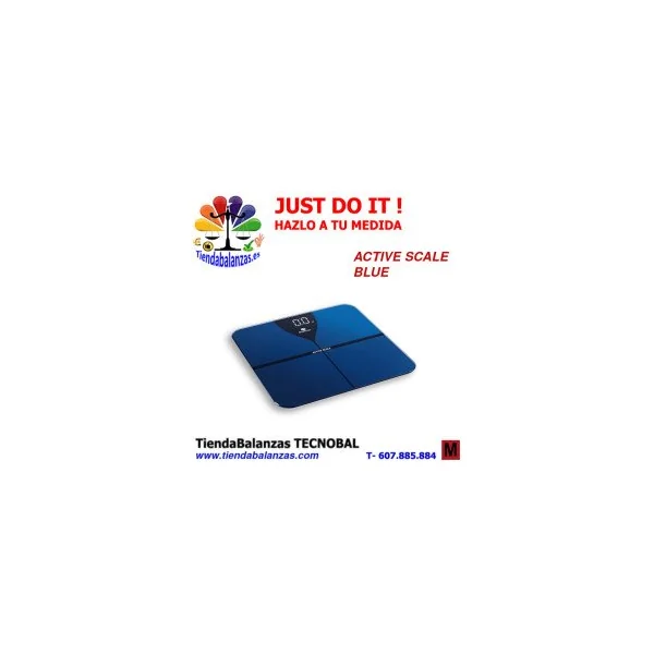 Active scale BLUE 180Kg 100g 302x302x26mm de Baxtran