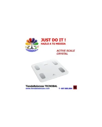 ACTIVE SCALE CRYSTAL 180Kg 100g 260x260x23mm de Baxtran