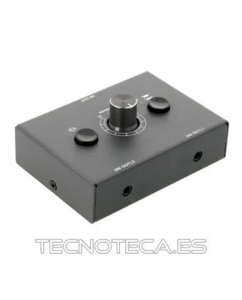 ACTV142. Selector Audio 2 canales control volúmen
