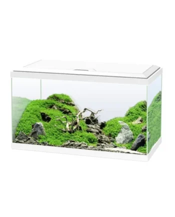 Acuario Blanco Ciano 60 Plus con Luz LED, Filtro y Calentador