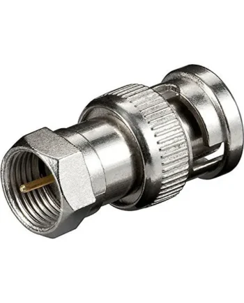 Adaptador antena F macho a bnc macho Gris