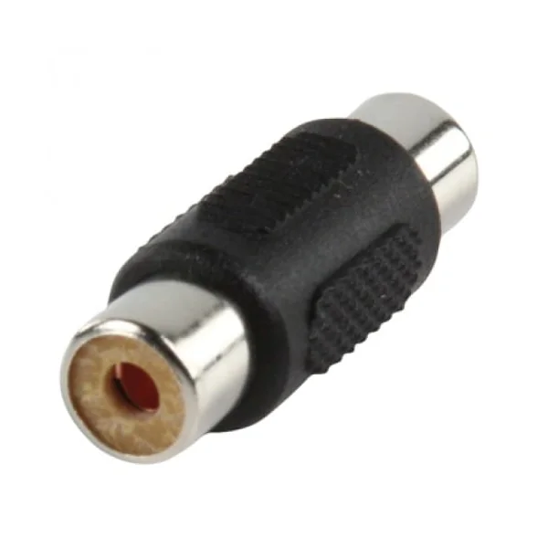 Adaptador audio mono RCA/H-RCA/H Negro