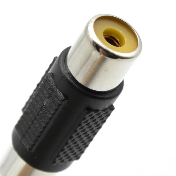 Adaptador audio mono RCA/H-RCA/H Negro