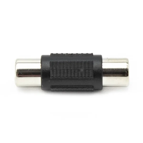 Adaptador audio mono RCA/H-RCA/H Negro