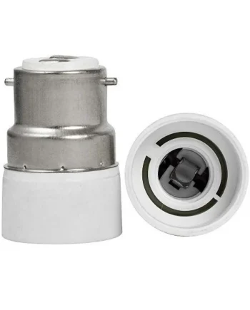 Adaptador B22 a E14 Blanco