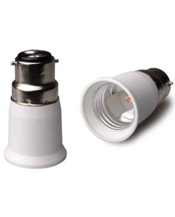 Adaptador B22 a E27 Blanco