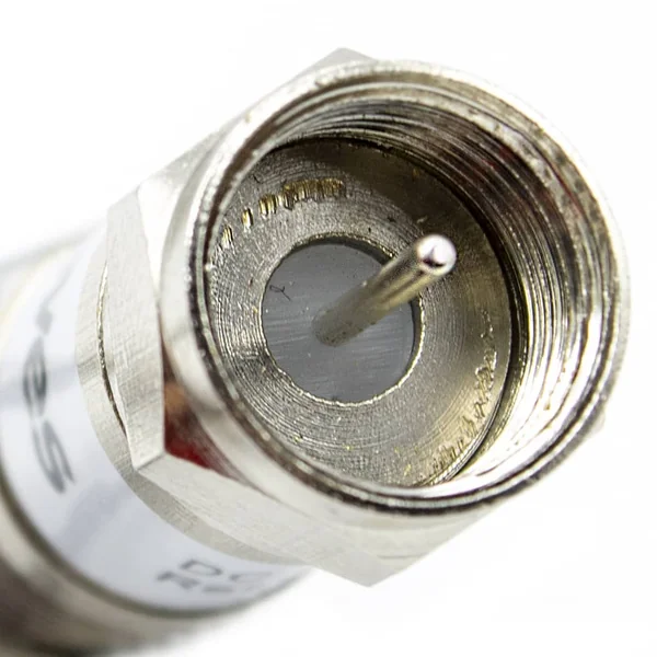 Adaptador bloqueador DC tipo F Gris