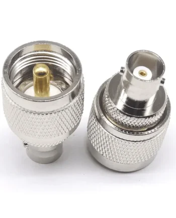 Adaptador BNC hembra - PL259 Macho UHF Gris