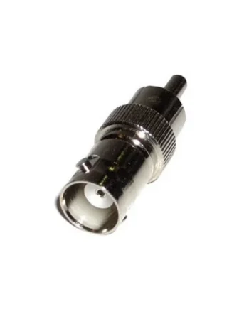 Adaptador BNC hembra - RCA macho Gris