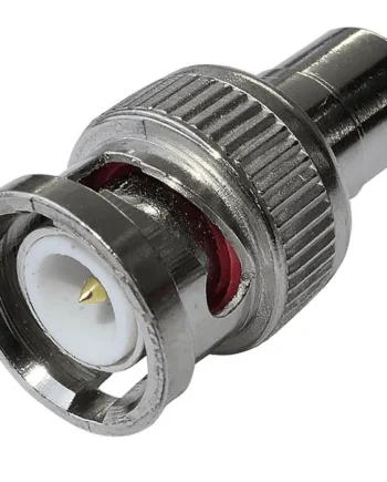 Adaptador BNC macho - RCA hembra Gris