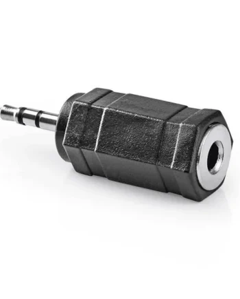 Adaptador de audio Estereo Jack 3.5mm Hembra a Jack 2.5mm Ma Negro