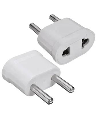 Adaptador de Enchufe de EEUU a Enchufe Europeo 2 Blanco