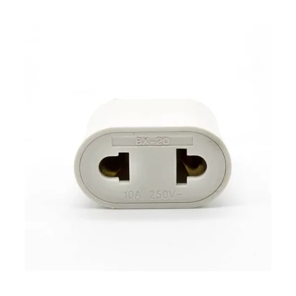 Adaptador de Enchufe de EEUU a Enchufe Europeo 2 Blanco