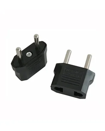 Adaptador de Enchufe de EEUU a Enchufe Europeo 2 Negro
