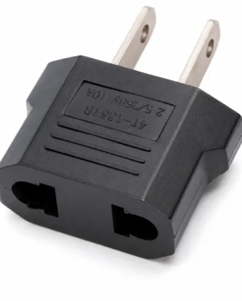 Adaptador de Enchufe Europeo a Enchufe de EEUU Negro
