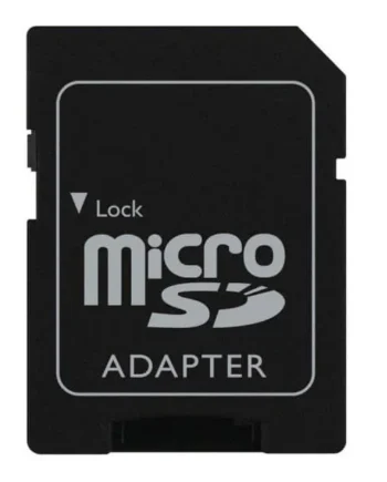 Adaptador de tarjeta micro SD a SD Negro
