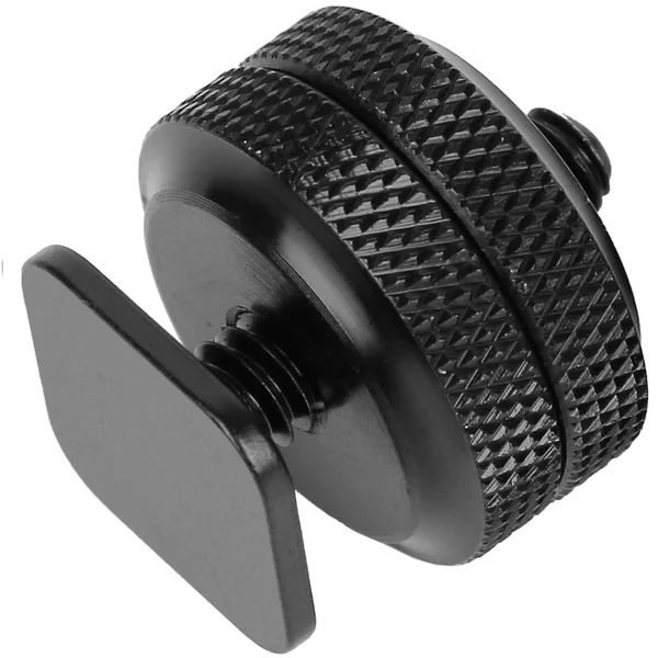 Adaptador de Tripode Tornillo a Soporte Zapata Negro