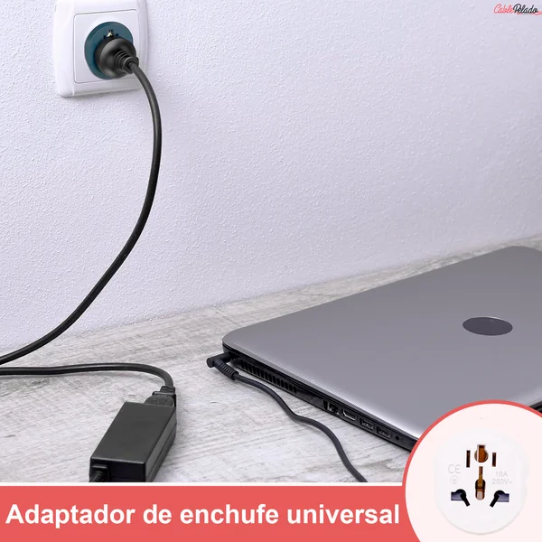 Adaptador de Viaje Universal de Enchufe EU a UK V2 Blanco