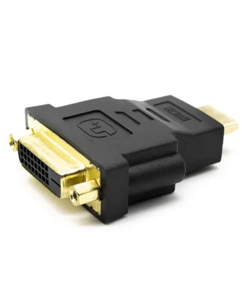 Adaptador DVI-D 24+1 hembra a HDMI macho Negro