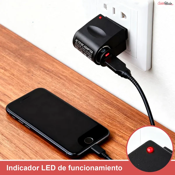 Adaptador Enchufe Europeo 220V para Accesorios de Automóvil 12V Negro