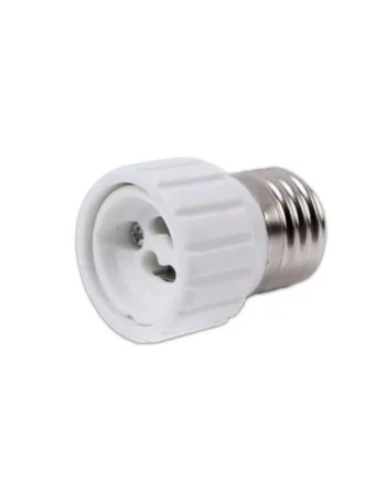 Adaptador GU10 a E27 Blanco