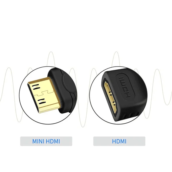 Adaptador Hdmi a mini HDMI Tipo C Macho Negro