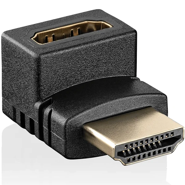 Adaptador HDMI acodado 270 grados Negro