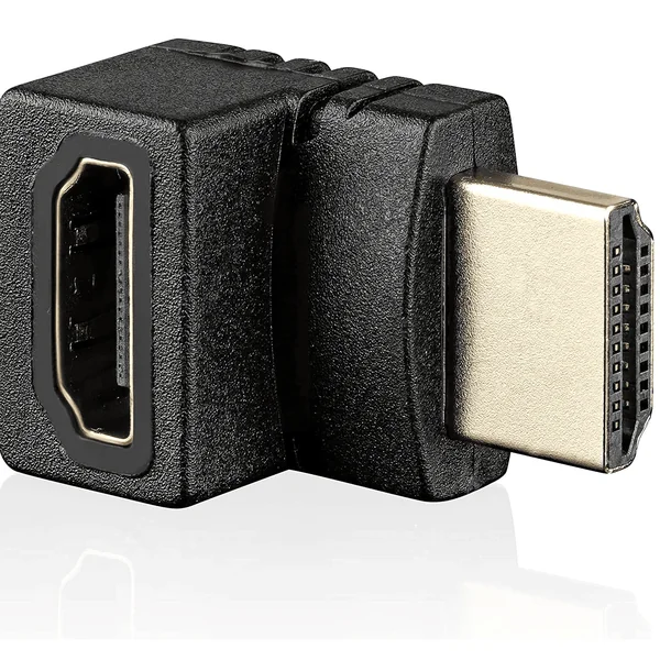 Adaptador HDMI acodado 270 grados Negro