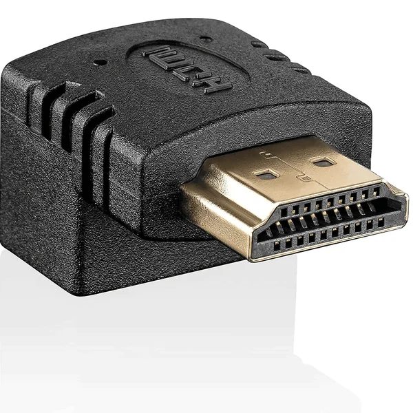Adaptador HDMI acodado 270 grados Negro
