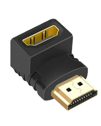 Adaptador HDMI acodado 90 grados Negro